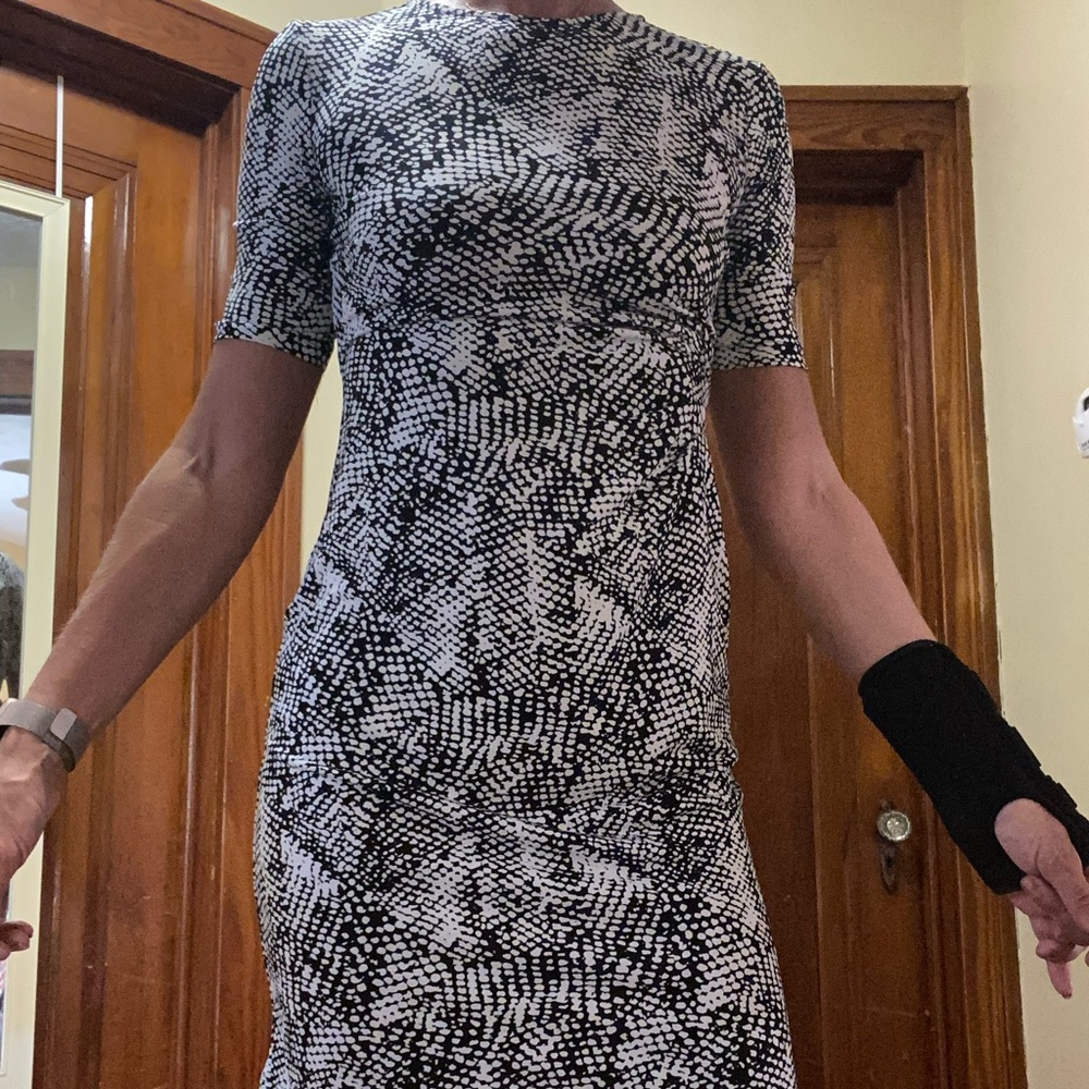 Black and white dress